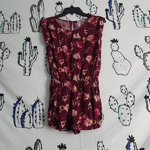 Floral Romper w/ Pockets
